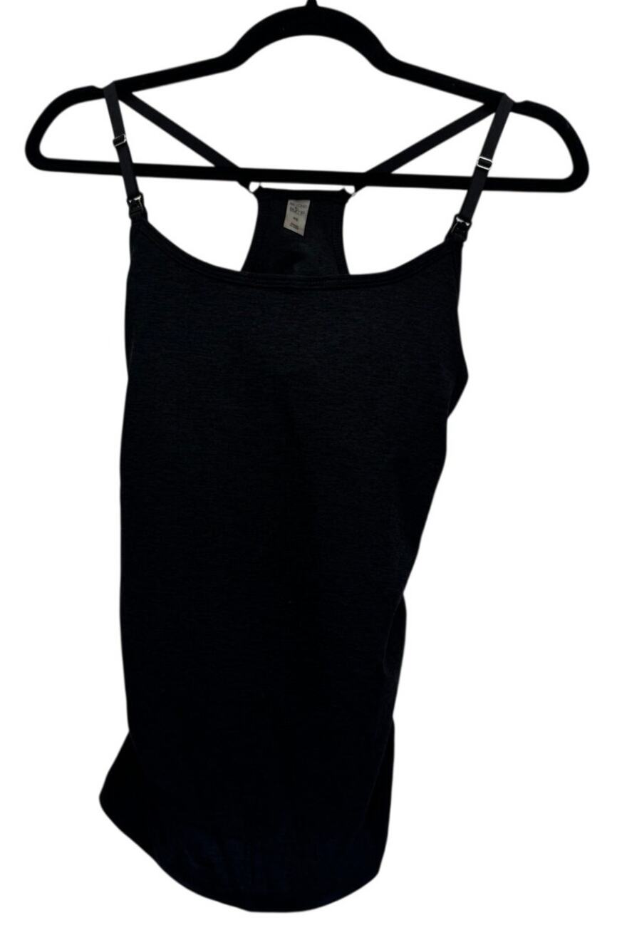 Beyond Yoga "Beyond the Bump" Nursing Tank Top, Charcoal Heather, Size XS, NWT